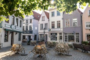 bremen, schnoor, historic center